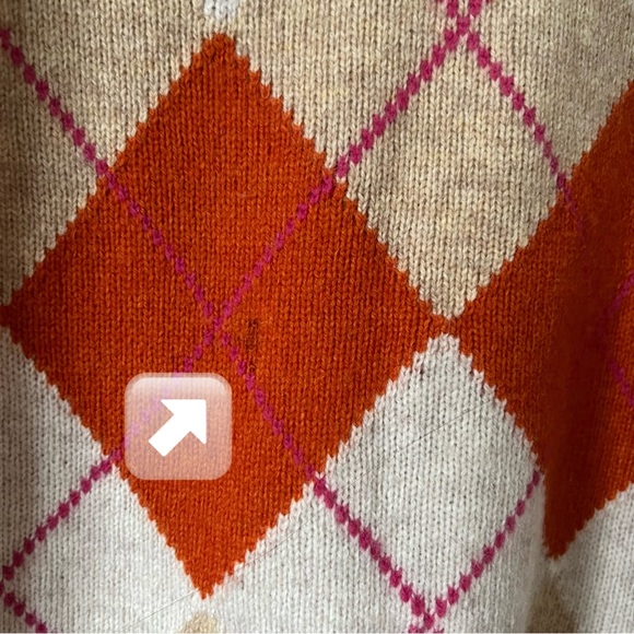 Gap Argyle Wool Blend Pullover - Picture 5 of 7
